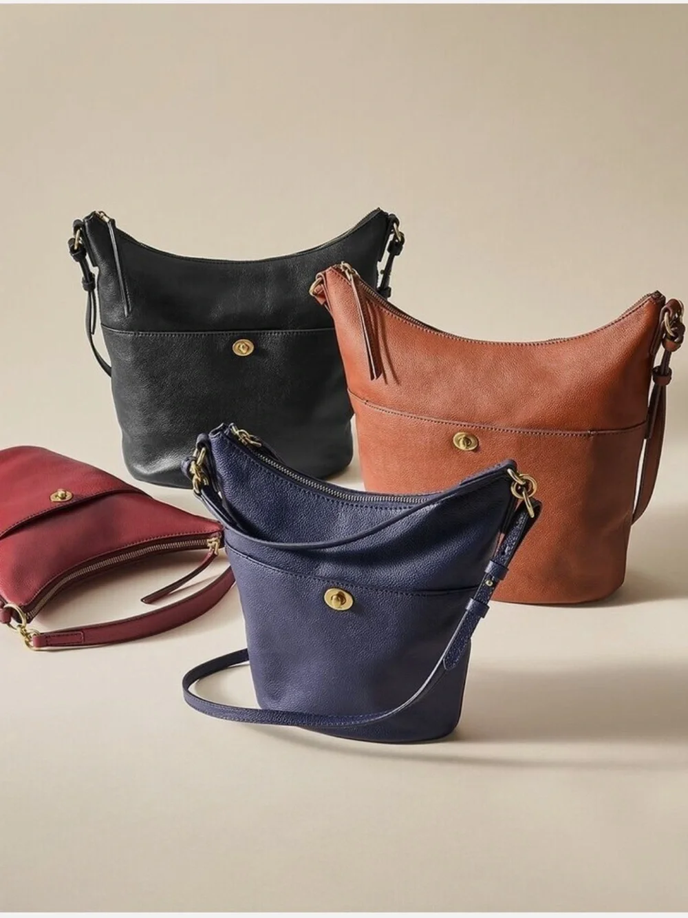 Fossil Talulla Hobo Bag Brandy Leather